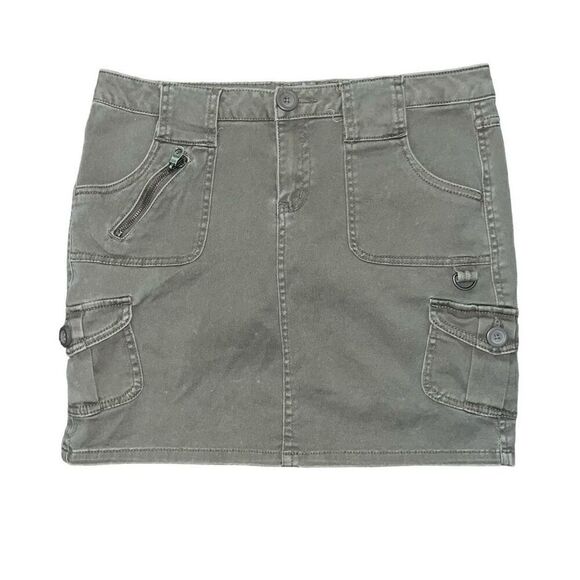 BEBOP Dresses & Skirts - BEBOP Y2K Green Demin Mini Skirt Size 9